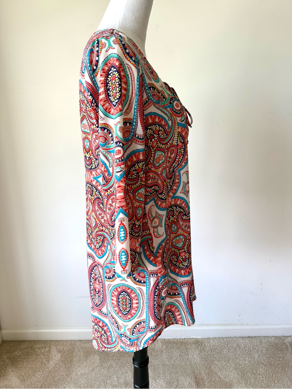 SHOW ME YOUR MUMU Lulu Paisley Tunic Cover Up Mini Dress—SZ. Small - Picture 7 of 14